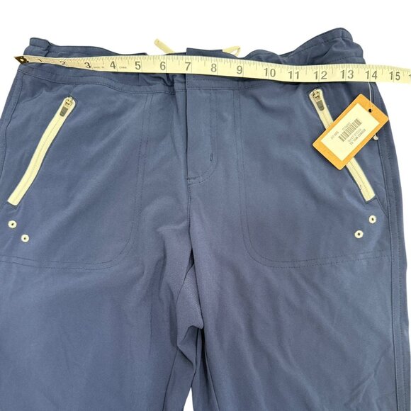 Title Nine Nimblene Rogue Capri Crop Hiking Pants Navy Blue Womens Size 2 NEW - Picture 5 of 8